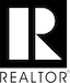 A black and white logo of the realtor. Com